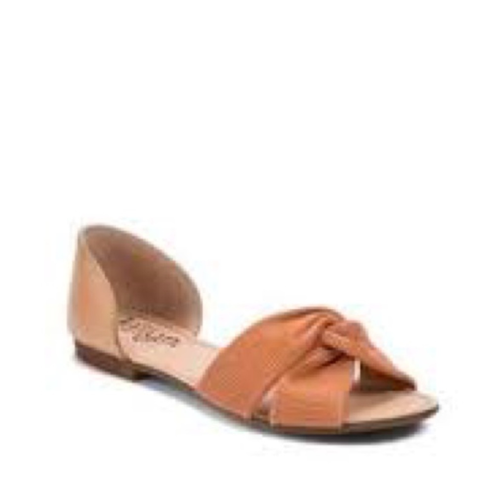 Women's Tan Knotted Flats